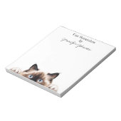 ユーモアたっぷりのラグドール猫ノート ノートパッド (回転)