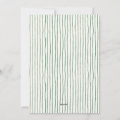 ユーモアたっぷりのリボン飾りクリスマスパーティー シーズンカード (裏面)