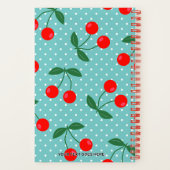 ユーモアたっぷりのレトロなチェリーのひどいアイデア名言 ノートブック (裏面)