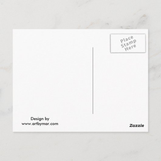 ユーモアたっぷりのレトロな会話する服のポストカード ポストカード (裏面)