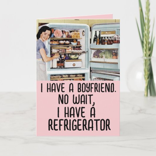 ユーモアたっぷりのレトロな女性の友情バレンタインデーカード カード (正面)