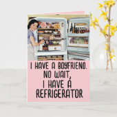 ユーモアたっぷりのレトロな女性の友情バレンタインデーカード カード (黄色い花)