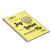 ユーモアたっぷりのレモン メリング パイ ダイエットジョーク ノートブック (右側)