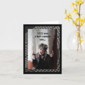 ユーモアたっぷりの半世紀誕生日 カード (黄色い花)