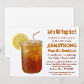 ユーモアたっぷりの南部家族再会 スウィートティー 招待状 (正面/裏面)