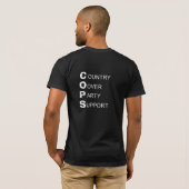 ユーモアたっぷりの反GOP Tシャツ (裏面フル)