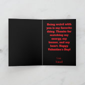 ユーモアたっぷりの可愛いバレンタインTシャツ カード (内部)