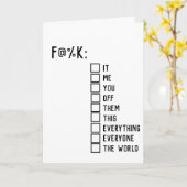 ユーモアたっぷりの挨 カード (黄色い花)