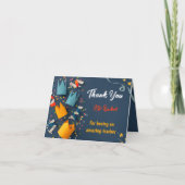 ユーモアたっぷりの教師感謝カード サンキューカード (正面)