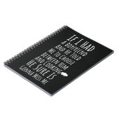 ユーモアたっぷりの料理ギフト 女性への名言 ノートブック (左側)