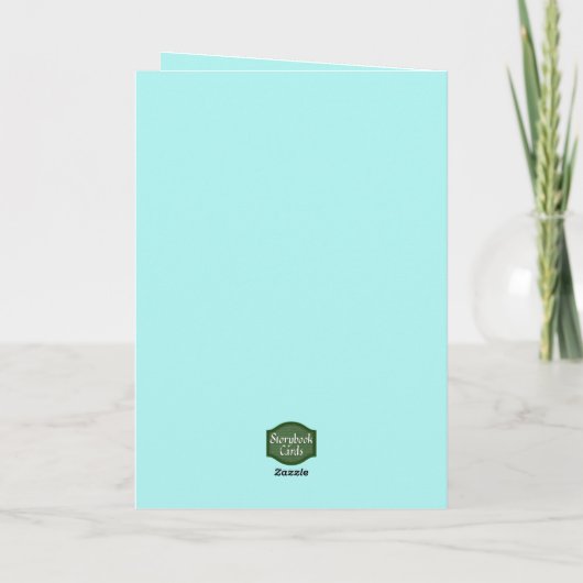 ユーモアたっぷりの森林の動物たちが積み重なり、あなたが早く回復しますように カード (裏面)