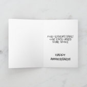 ユーモアたっぷりの楽しい結婚記念日 カード (内部)