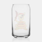 ユーモアたっぷりの海賊犬のおもちゃの剣 ガラス缶 (裏面)