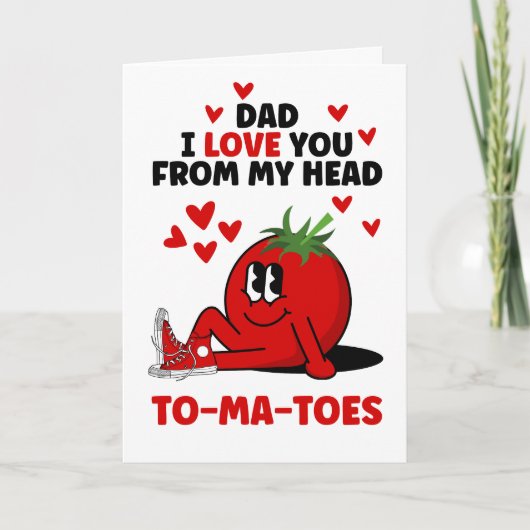 ユーモアたっぷりの父の日お父さんジョーク・パンチ好きな人へ 愛してる シーズンカード (正面)