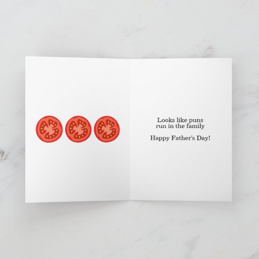 ユーモアたっぷりの父の日お父さんジョーク・パンチ好きな人へ 愛してる シーズンカード (内部)