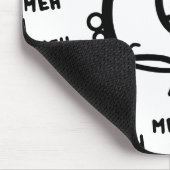 ユーモアたっぷりの片目カートゥーン「Meh」 マウスパッド (コーナー)