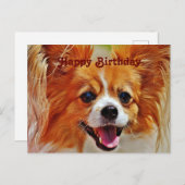 ユーモアたっぷりの犬たちお誕生日おめでとう ポストカード (正面/裏面)