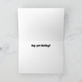 ユーモアたっぷりの犬たちがクリスマスツリーの水やりに一役買う カード (内部)