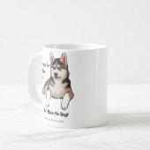 ユーモアたっぷりの犬のウェディングプランナー提案　あなたは私のグルームになりますか コーヒーマグカップ (正面左)