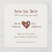 ユーモアたっぷりの猫と犬のSave the Date招待状 セーブザデート (裏面)