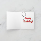 ユーモアたっぷりの皮肉な誕生日カード カード (内部)