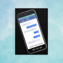 ユーモアたっぷりの結婚式招待前のお知らせカード