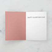 ユーモアたっぷりの豚とキスの絵のバレンタインデーカード シーズンカード (内部)