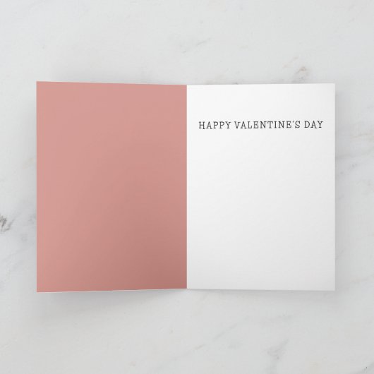 ユーモアたっぷりの豚とキスの絵のバレンタインデーカード シーズンカード (内部)