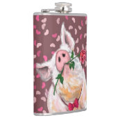 ユーモアたっぷりの豚の水筒 フラスク (右)