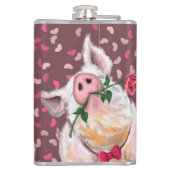 ユーモアたっぷりの豚の水筒 フラスク (裏面)