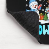 ユーモアたっぷりの雪だるま看護師 私たちは患者さんをこんなに愛している マウスパッド (コーナー)