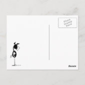 ユーモアたっぷりの馬の氷釣り漫画ポストカード ポストカード (裏面)