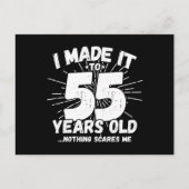 ユーモアたっぷりの55歳の誕生日名言 皮肉な55歳 ポストカード (正面)
