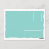 ユーモアたっぷりイラスト 多肉植物 ポストカード (裏面)