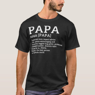 ユーモアたっぷりパパの定義 Tシャツ