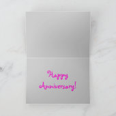 ユーモアたっぷりヒップスターオウルズ ハッピーアニバーサリーカード カード (内部)