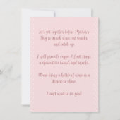 ユーモアたっぷりママの夜の会パーティー 招待状 (裏面)