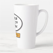 ユーモアたっぷりレトロ漫画の吹き出し カフェラテマグ (右)