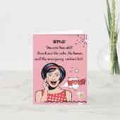 ユーモアたっぷり皮肉な誕生日カード カード (正面)