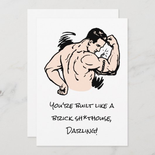 ユーモアたっぷり皮肉満載のカスタムバレンタインカード シーズンカード (正面/裏面)