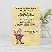 ユーモアたっぷり！お酒が入った誕生日スピーチ 招待状 (スタンド正面)