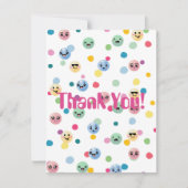ユーモアたっぷり かわいいガムボールマシン、カスタム子供向けサンキューノート ノートカード (正面)