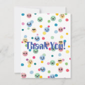 ユーモアたっぷり かわいいガムボールマシン、カスタム子供向けサンキュー ノートカード (正面)