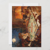 ユーモアたっぷり かわいい犬たちがボードゲームで遊ぶ ポストカード (正面)