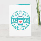 ユーモアたっぷり かわいい バレンタイン コロナワクチン シーズンカード (正面)