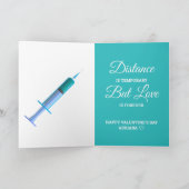 ユーモアたっぷり かわいい バレンタイン コロナワクチン シーズンカード (内部)