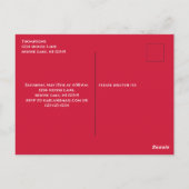 ユーモアたっぷり かわいい 婚約パーティー 気まぐれなムース ポストカード (裏面)