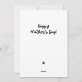 ユーモアたっぷり かわいい 母の日のプレゼント 猫から シーズンカード (裏面)