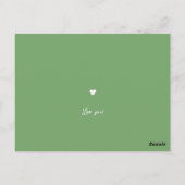 ユーモアたっぷり！もう片方の私のアボカド バレンタインデーのメモ ポストカード (裏面)