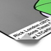 ユーモアたっぷり！イカ禁止区域ポスター ポスター (角)